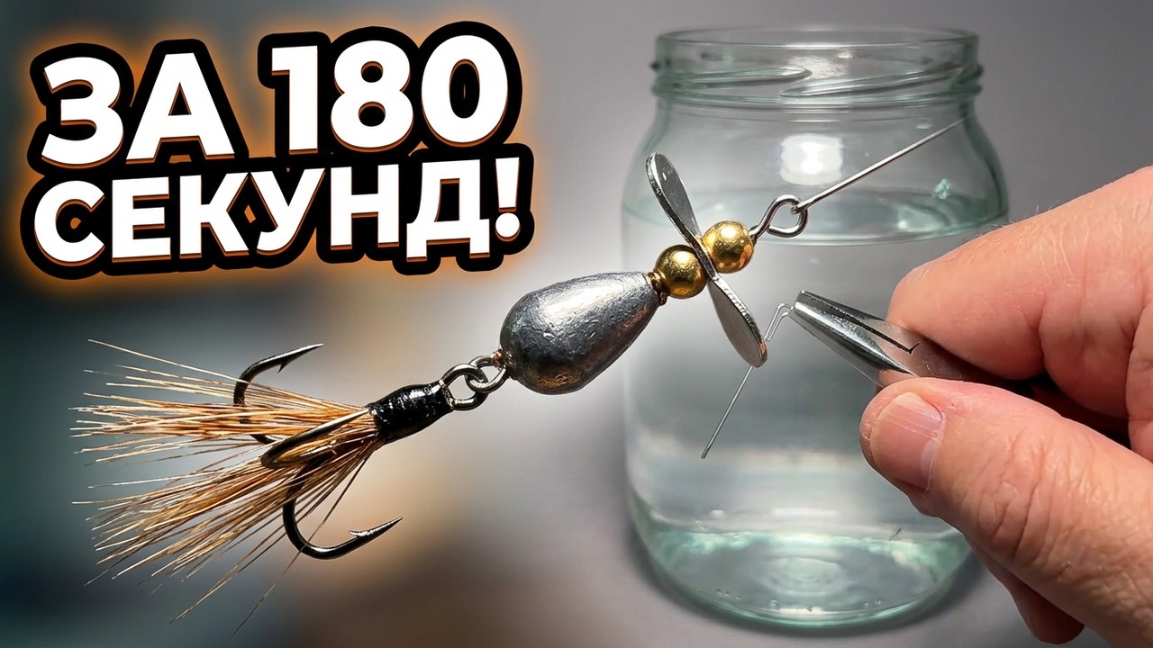 МИНИ приманка для зимнего окуня за 180 секунд!