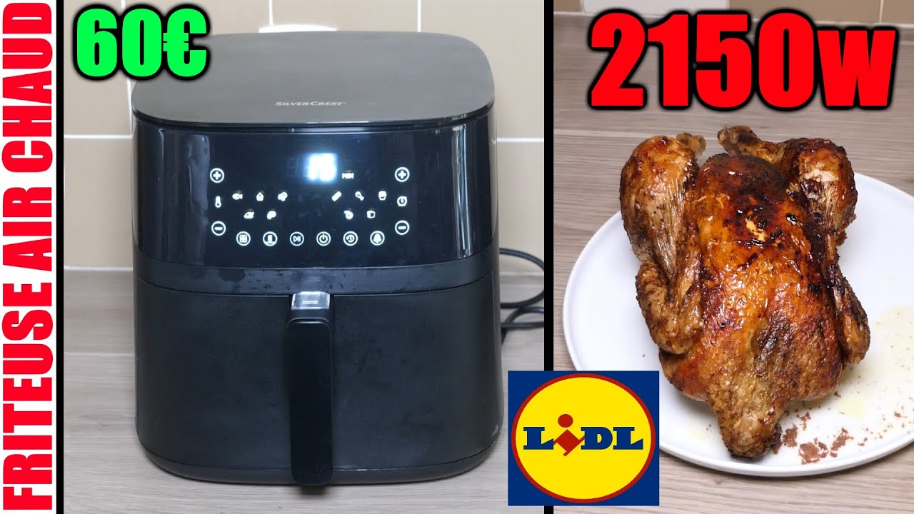 LIDL friteuse à air chaud SILVERCREST SHFD 2150 A3 2150W 5.2L sans huile silencieuse