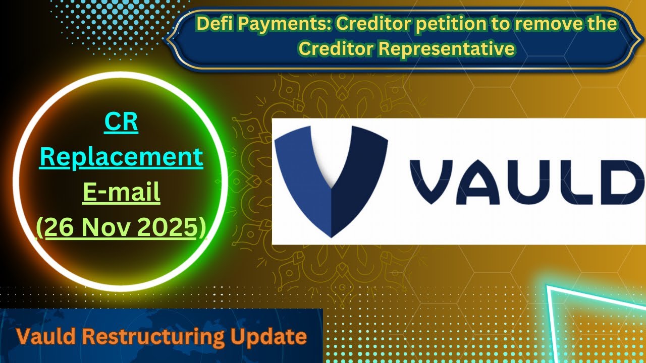 ⚠️Новости VAULD: ходатайство кредиторов об отмене CR (26 ноября 2025 г.) 🔥 | Отзыв VAULD | #vauld...