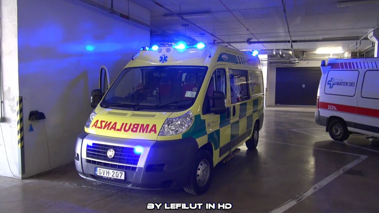 [Malta] | italien siren | Ambulanza Mater Dei Hospital | compliation