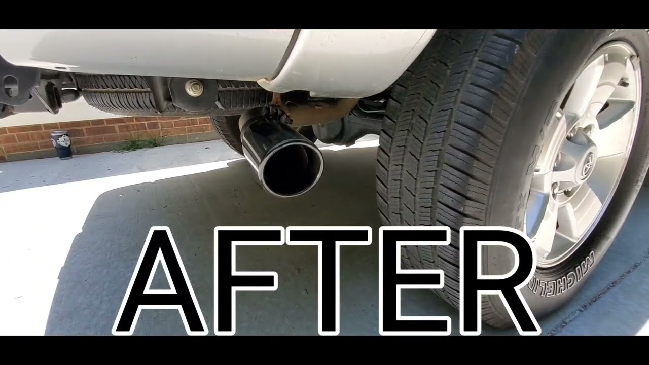 4.0L Toyota Tacoma (Before/After) Flowmaster Super 50 Series Video Clips for Comparison and Contrast