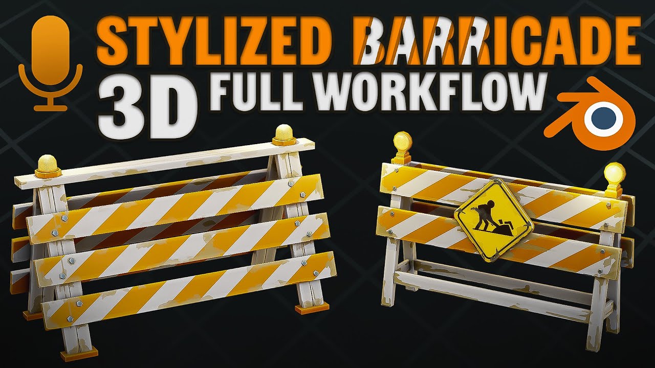 How to MAKE A Stylized Barricade In Blender and Substance Painter