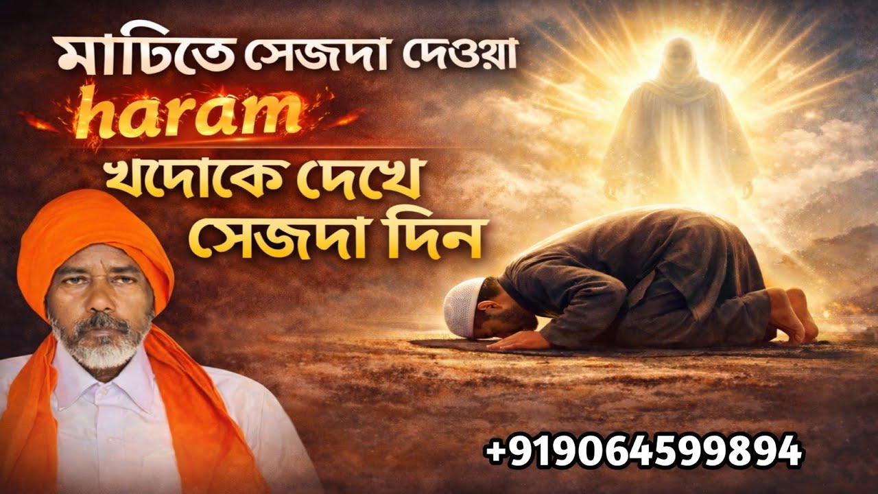 মাটিতে সেজদা দেওয়া হারাম, খোদাকে দেখে সেজদা দিন