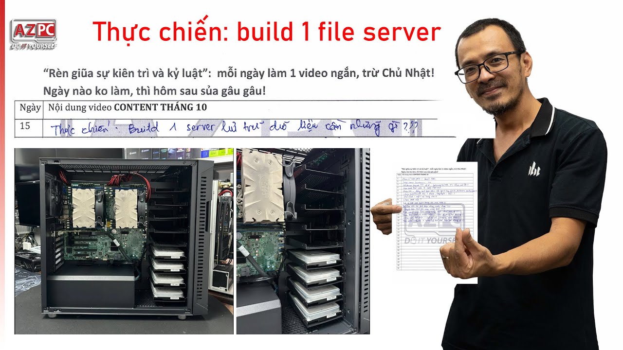 Cần chuẩn bị những gì để build 1 con server chứa dữ liệu?