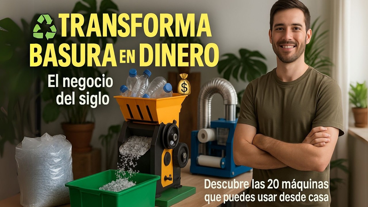 🚀 20 M&Aacute;QUINAS de RECICLAJE que POCOS CONOCEN y te HAR&Aacute;N GANAR DINERO desde CASA