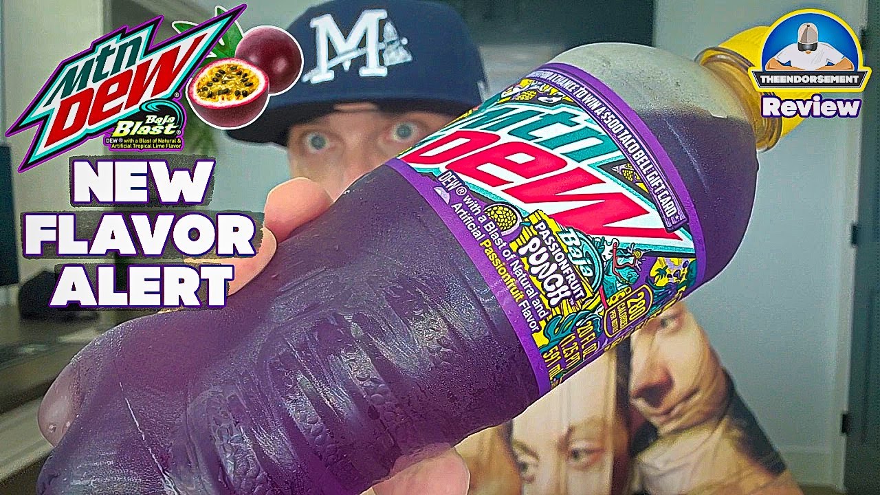 Mtn Dew® Baja Blast Passionfruit Punch Review! ⛰️💧🌊🟣 | NEW Flavor Alert! | theendorsement