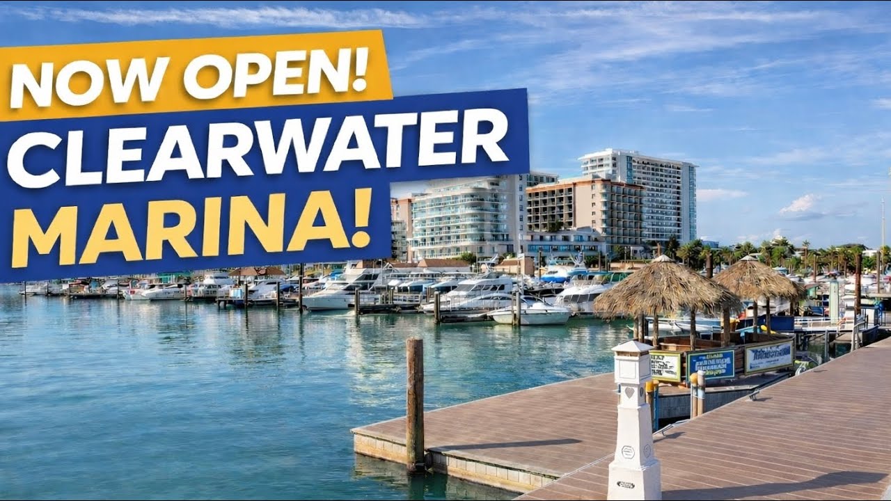 Clearwater Beach Marina is BACK and Phase 1 is now open! 