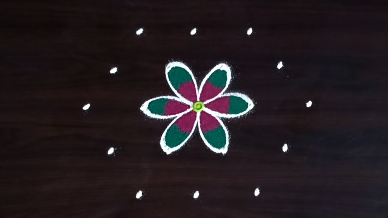 Rangoli | 5x3 rangoli | festival muggulu | beautiful peacock 🦚 rangoli 
