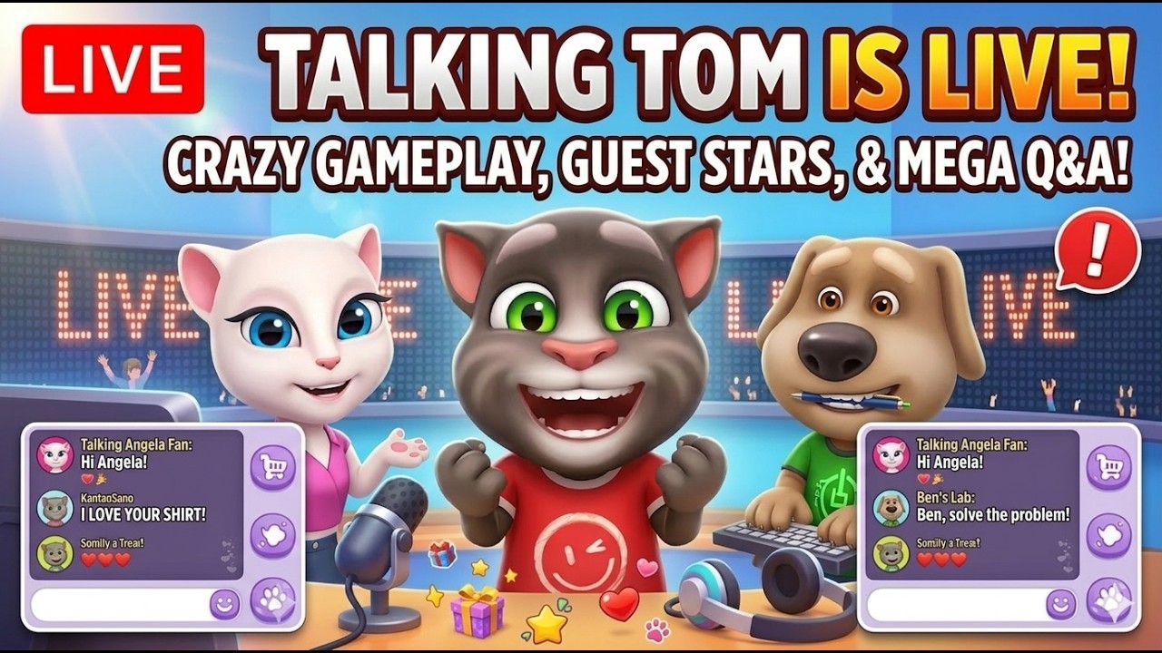 Talking tom is live crazy gameplay #talkingtom  #talkingtomlive