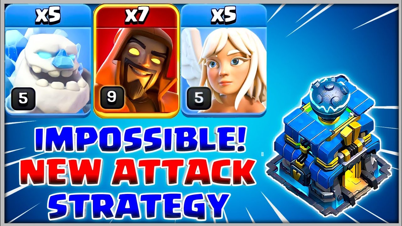 NEW TH12 Attack | ICE GOLEM + SUPER WIZARD ATTACK STRATEGY | IMPOSSIBLE ATTACK!