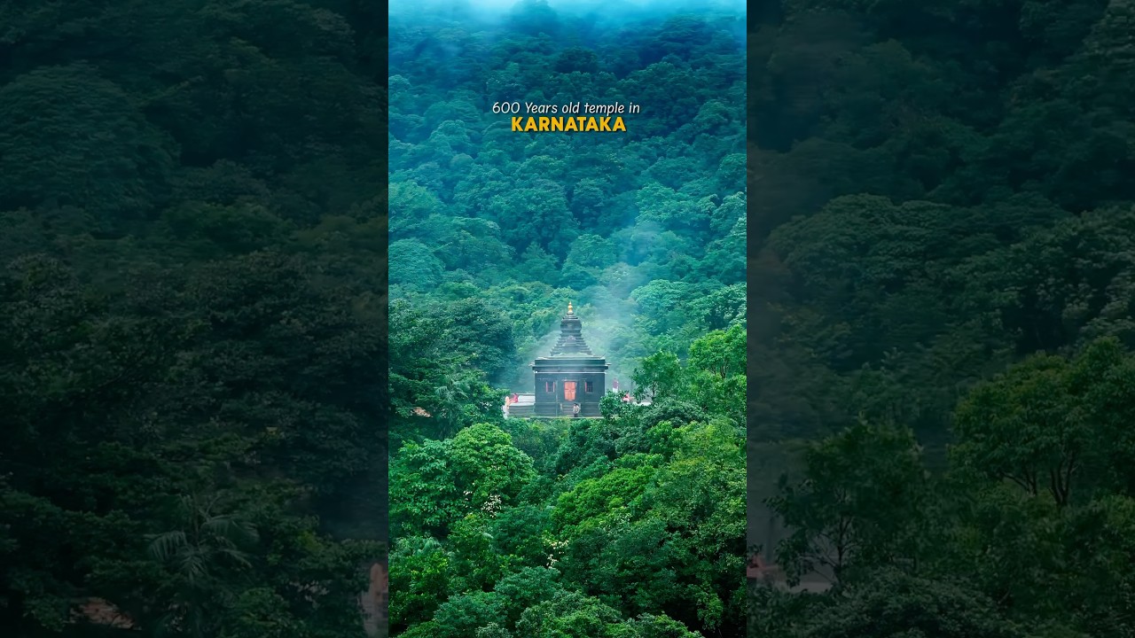 Temple amidst Jungle in Karnataka. #travel #temple #karnataka
