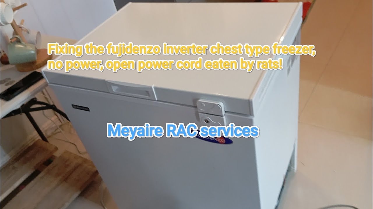 Fixing fujidenzo inverter chest type freezer having no power! #meyaireracservices  #fujidenzo