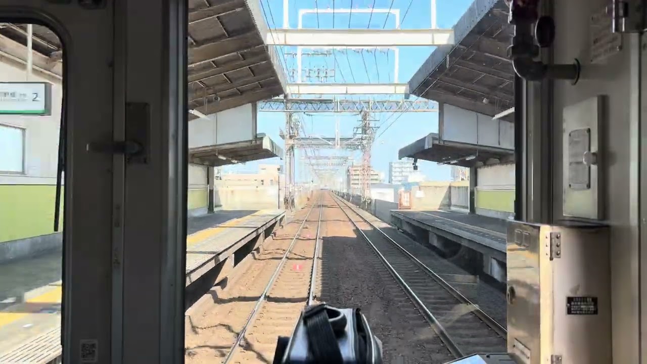 今川で普通の待避をしないため詰まってノロノロ運転をする近鉄南大阪線準急