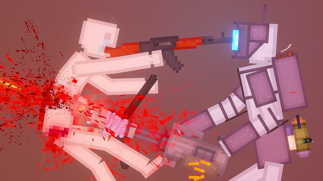 Modified Robots Vs Humans in People Playground