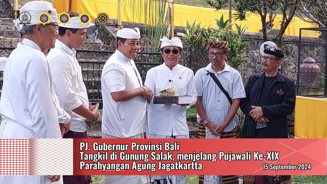 Kunjungan Pj  Gubernur Provinsi Bali di Parahyangan Agung Jagatkartta Gunung Salak Bogor