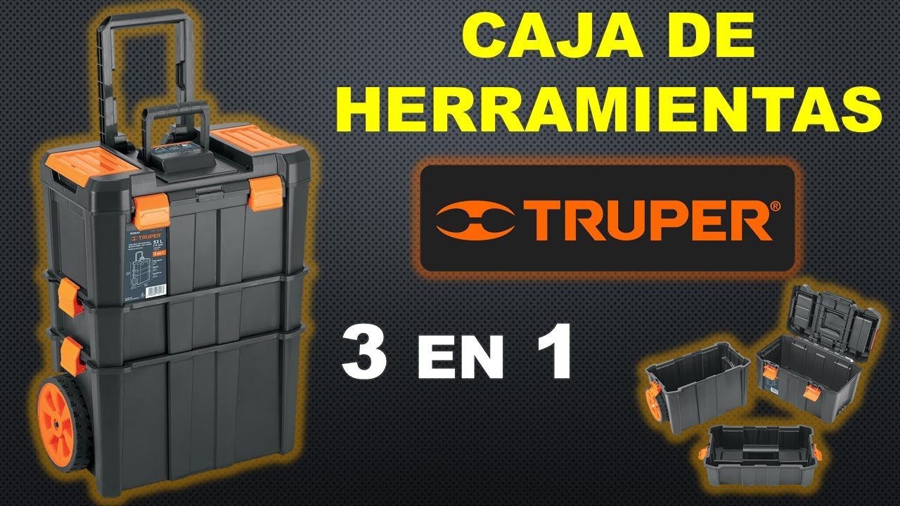 La MEJOR  caja para HERRAMIENTAS TRUPER 3 en 1 por menos de 1000 pesos