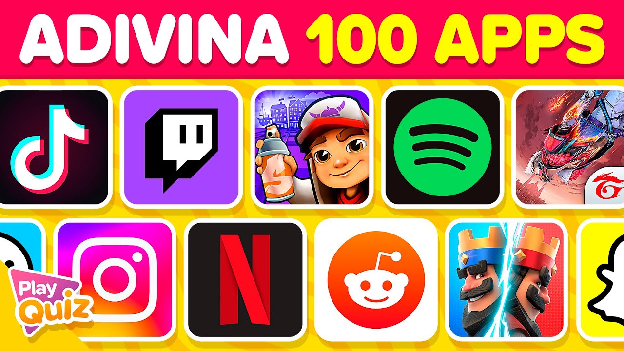 Adivina el Logo 📲👾🧠 |  Especial APPS | Test de 100 Logotipos | PlayQuiz Trivia