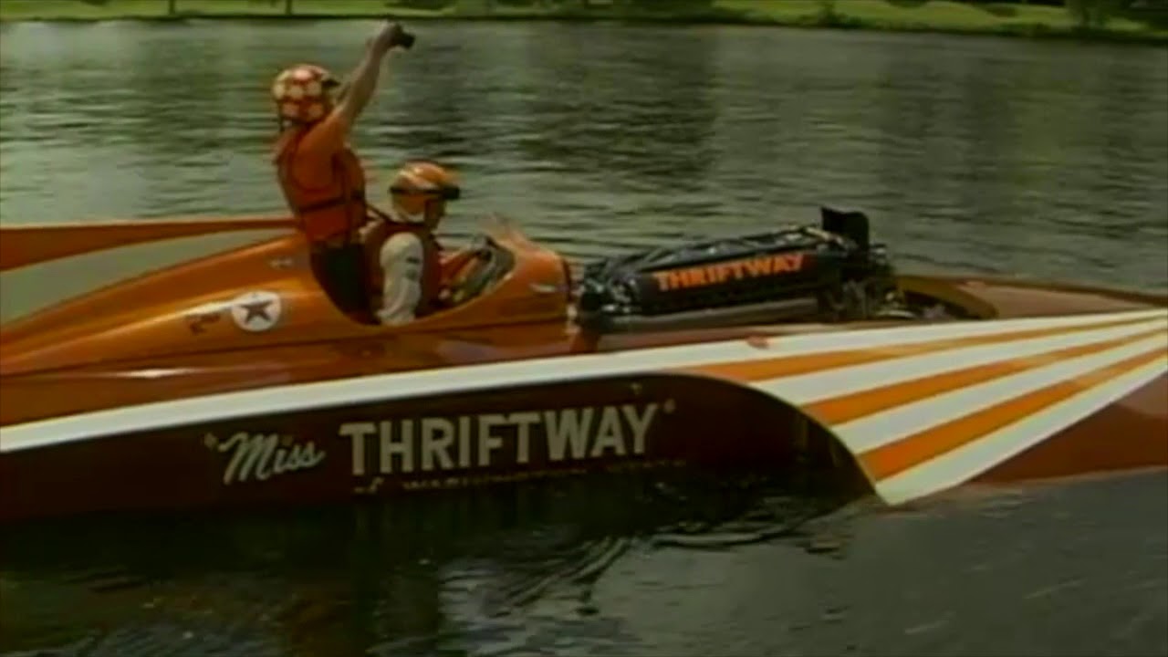 Miss Thriftway Vintage Hydroplane 1st Launch
