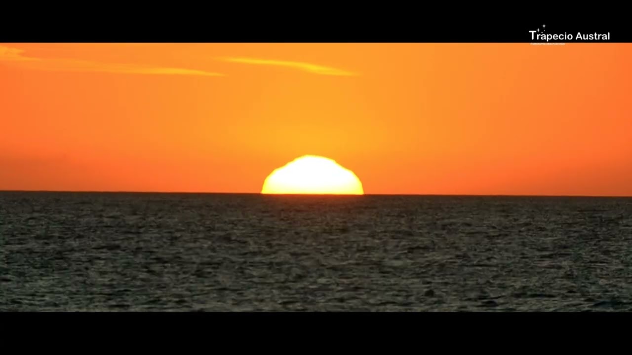 Atardecer en el Atlántico desde Monte Hermoso