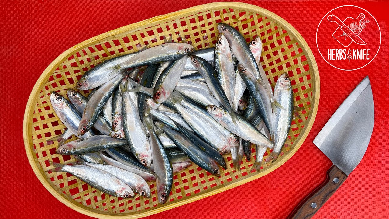 Small sardines || EASY AND FAST way to debone clean fresh small sardines
