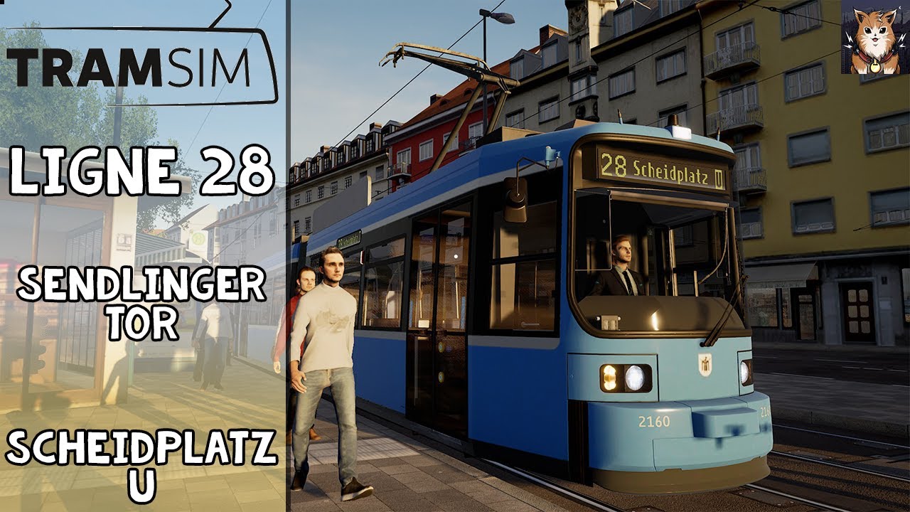 [TRAMSIM MUNICH] | Ligne 28 : Sendlinger Tor - Scheidplatz U | (Tram r2.2b) | FR