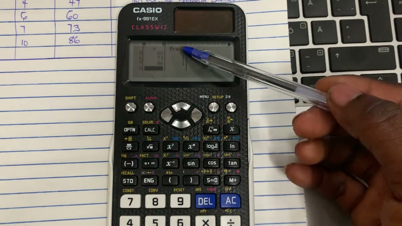 HOW TO USE THE CALCULATOR TO CALCULATE MEAN, STANDARD DEVIATION, VARIANCE AND ETC