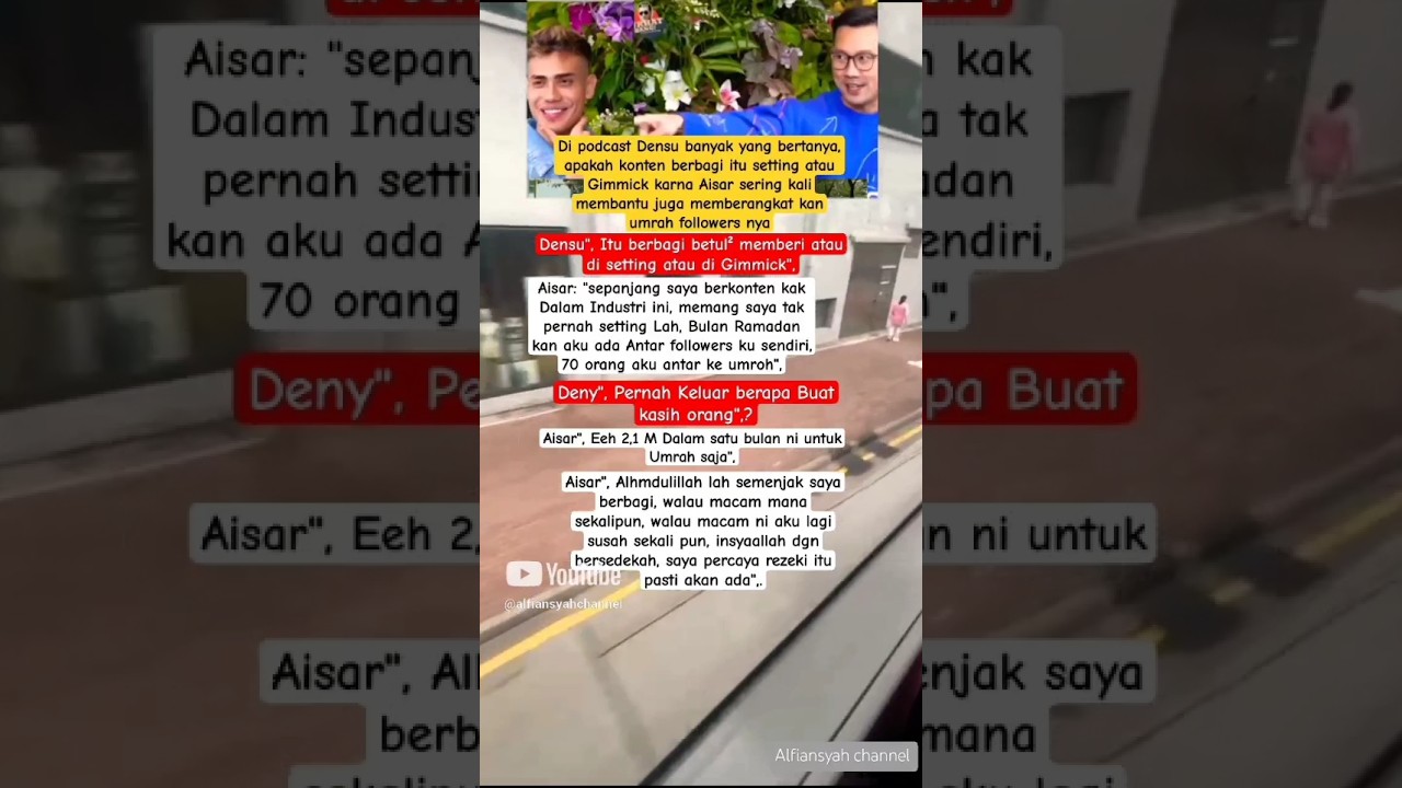 Denny Sumargo b0ngk4r konten Berbagi Aisar Khaled #aisarkhaled #dennysumargo #fyp #shorts #shorts