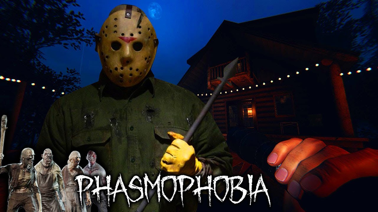 HUNTED BY JASON IN THE CAMPGROUND (Phasmophobia: Coop Gameplay)