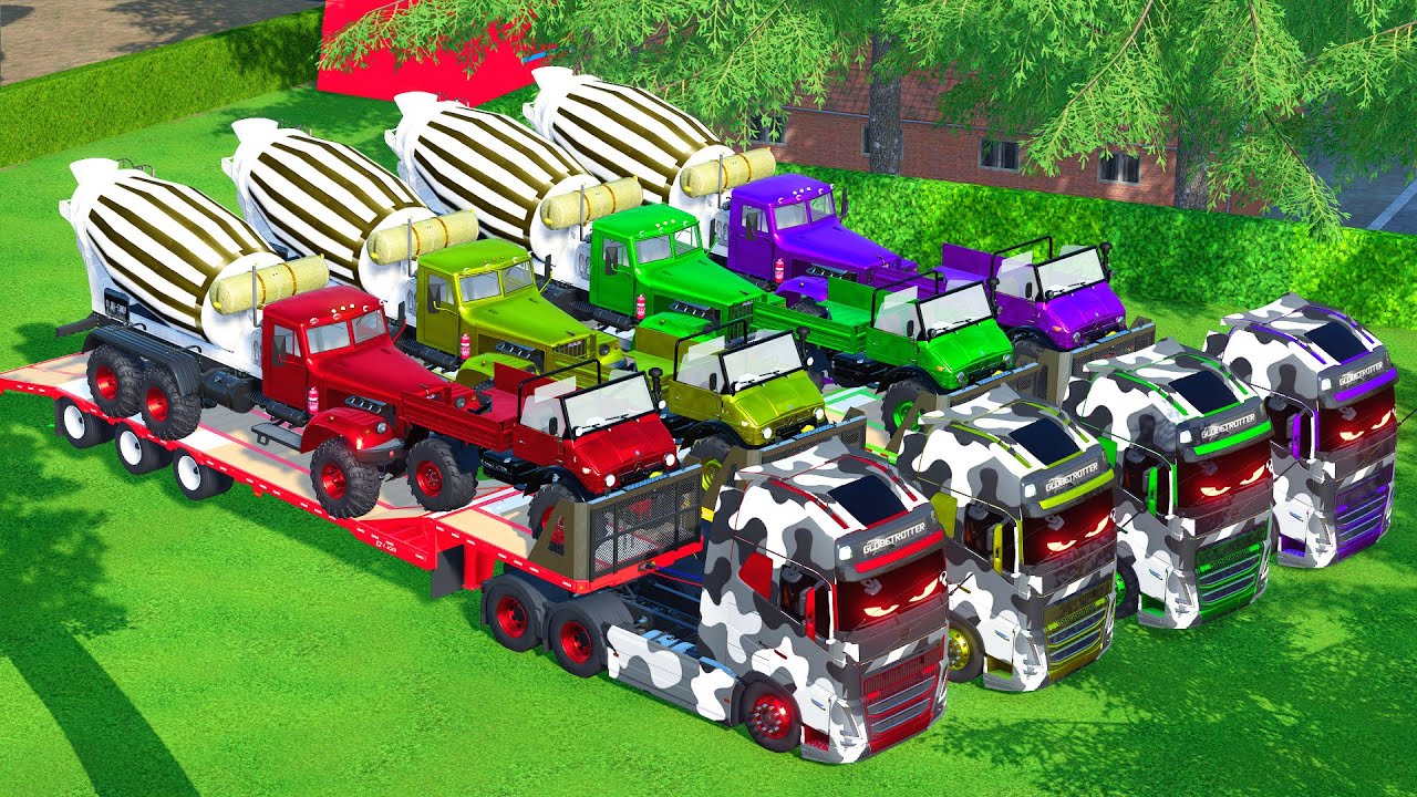 Transporting HUGE Mixer Trucks with Powerful MAN Trucks! 🚚💪 | Farming Simulator 22 #76