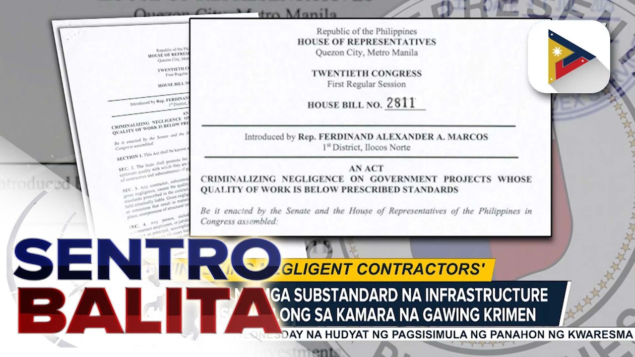 Pagpapatayo ng substandard na infrastructure projects, isinusulong sa Kamara na gawing krimen