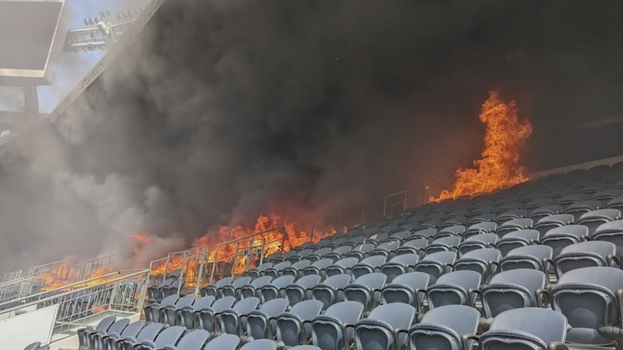 Empower Field at Mile High stadium fire described by witness