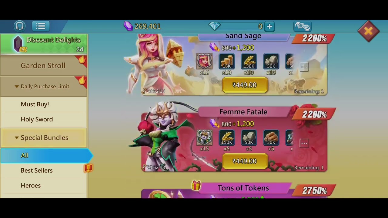 Lords Mobile 13 January 2026 Packs and Hunting Monsters
