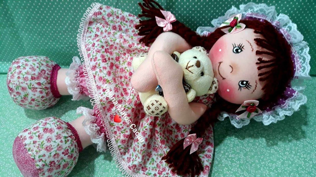 Aprenda Fazer sua primeira Boneca de Pano (Completa Para Iniciantes)