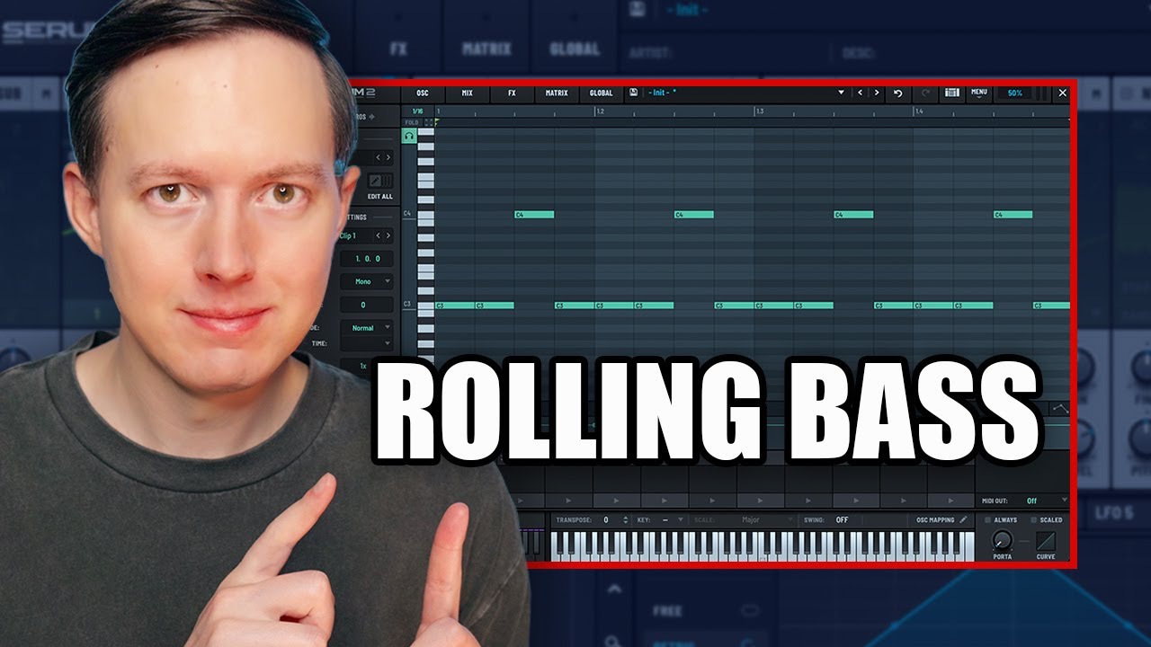 Using Serum 2's Clip Module for Basslines