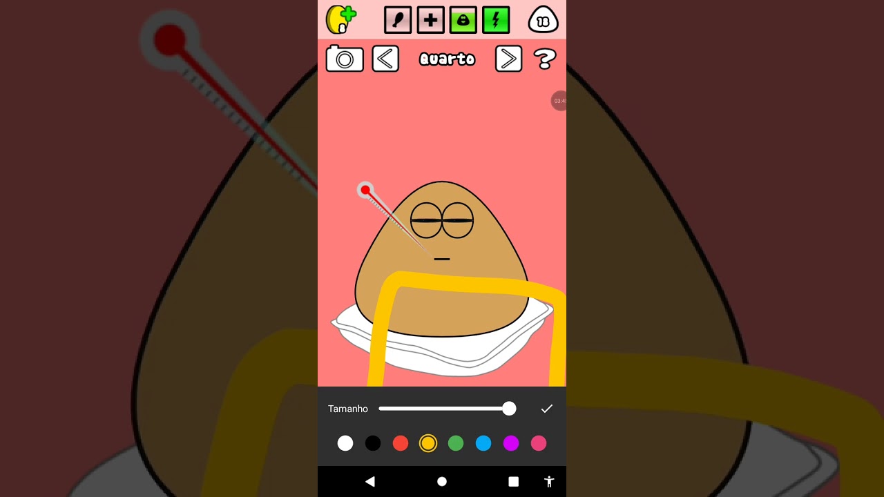 O Pou foi burro na escola 