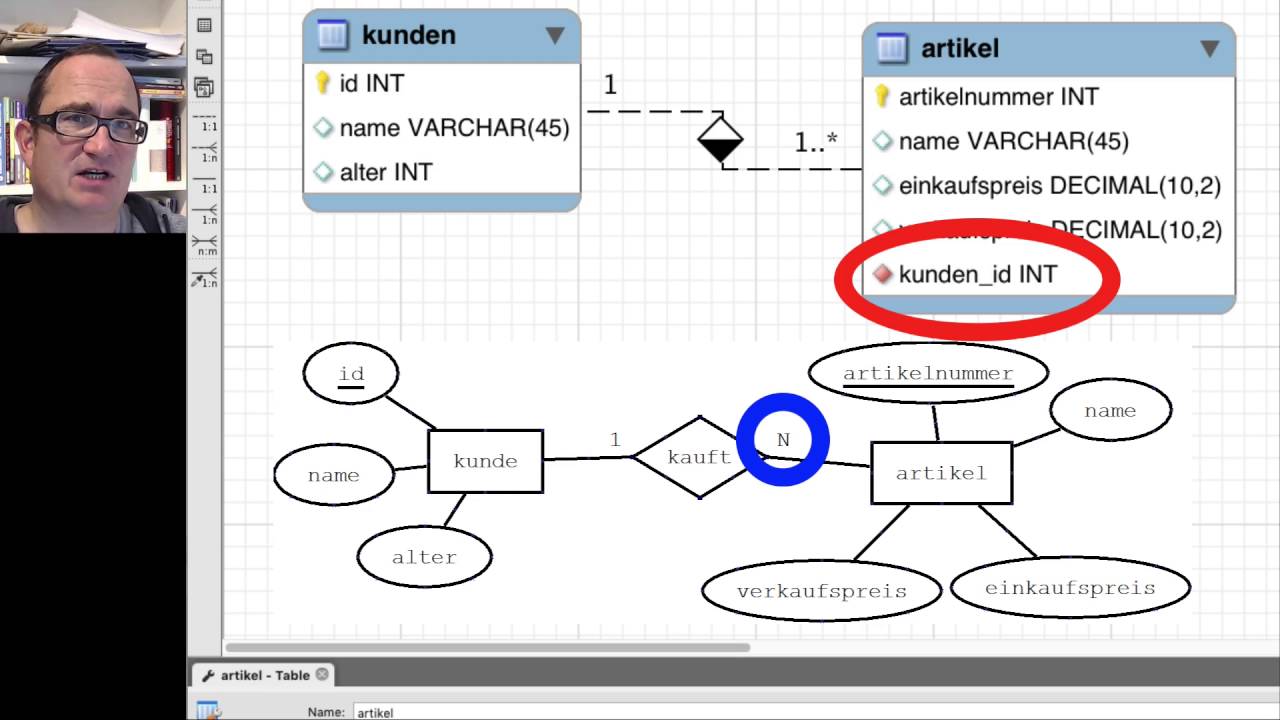 ER-Diagramme mit MySQL-Workbench erstellen  (deutsch)