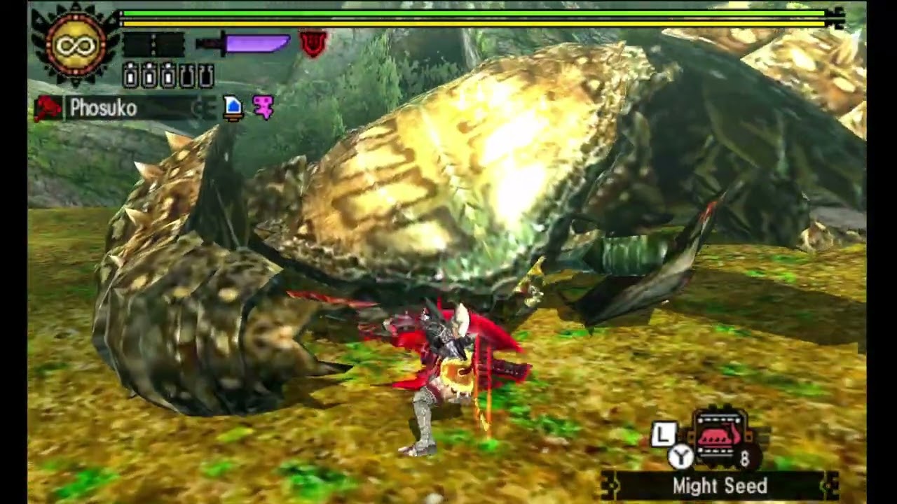 Hunting random monsters but the video ends when I take damage
