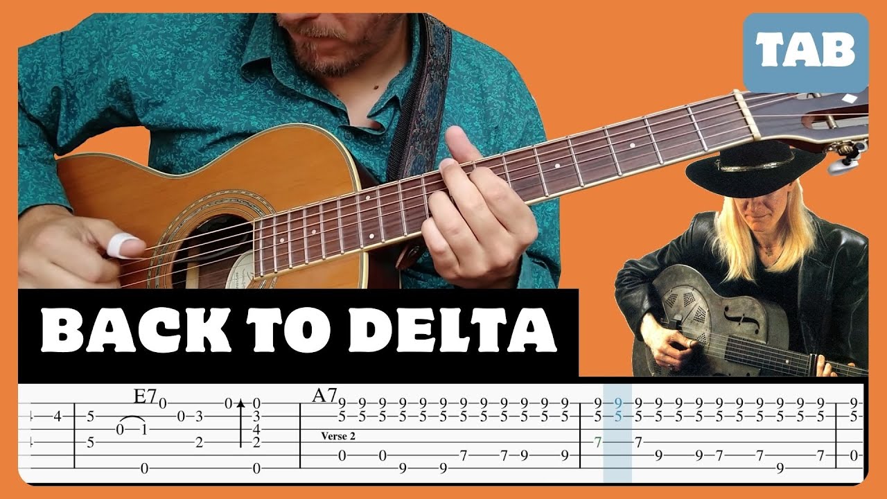 Johnny Winter - Back To Delta - Guitar Tab | Lesson | Cover | Tutorial
