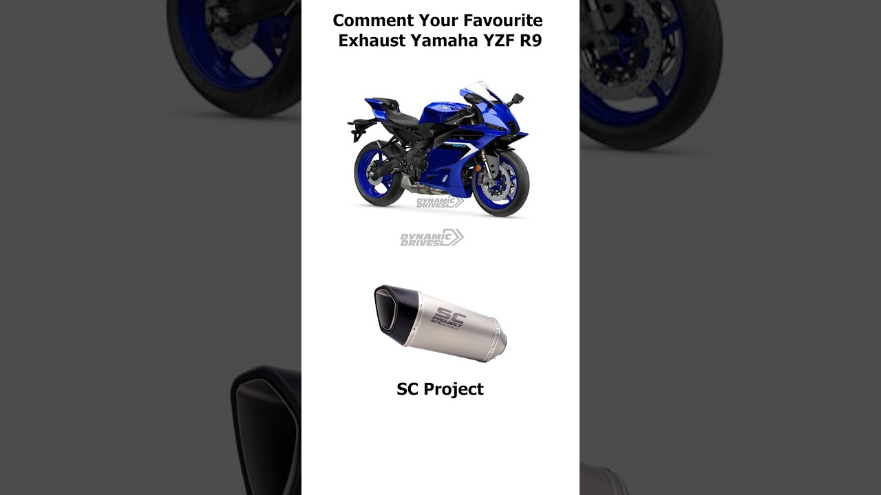 Yamaha YZF-R9 Exhaust Comparison  | Hear the Roar!  #YamahaR9 #YZF #Exhaust