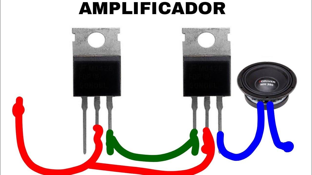 13007 #amplificador com TRANSISTOR npn