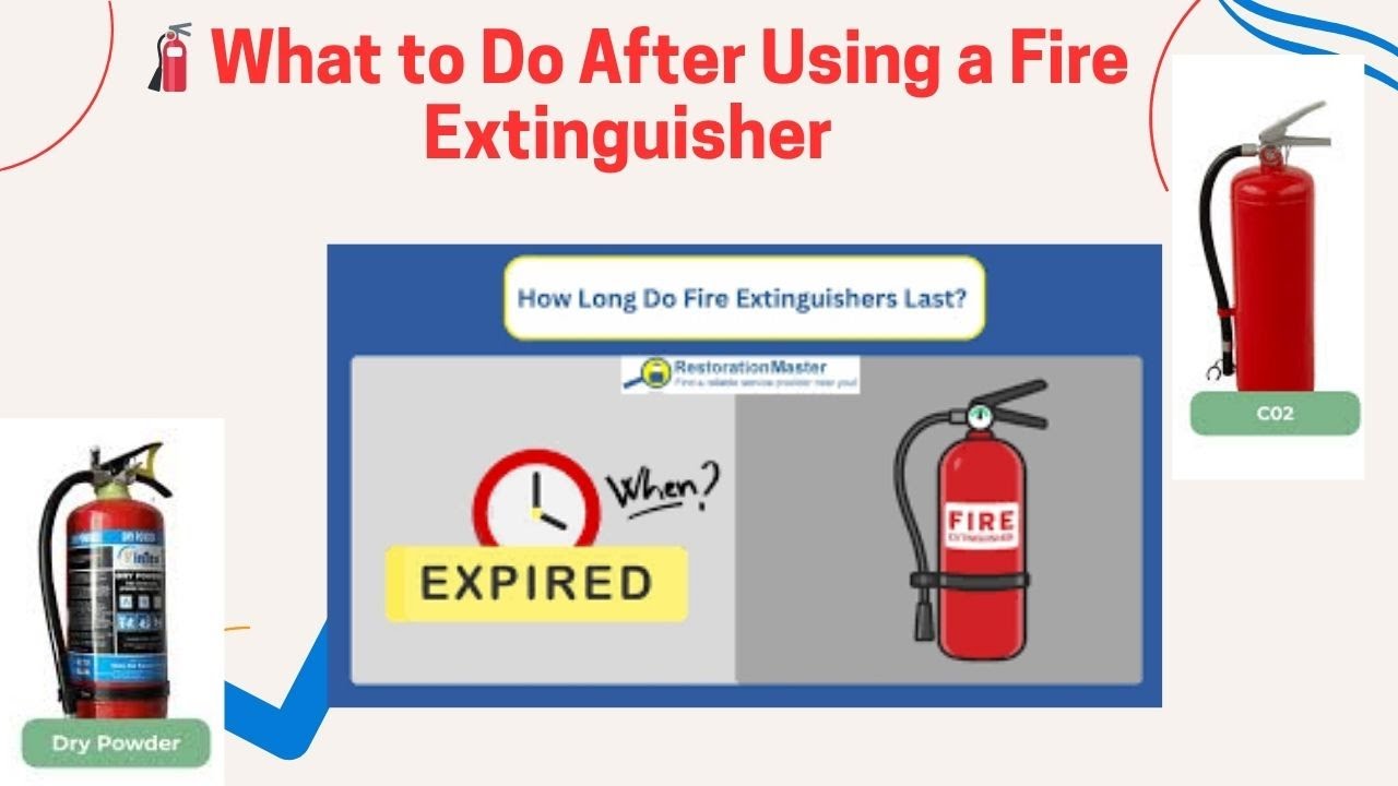 🔥What to Do After Using a Fire Extinguisher