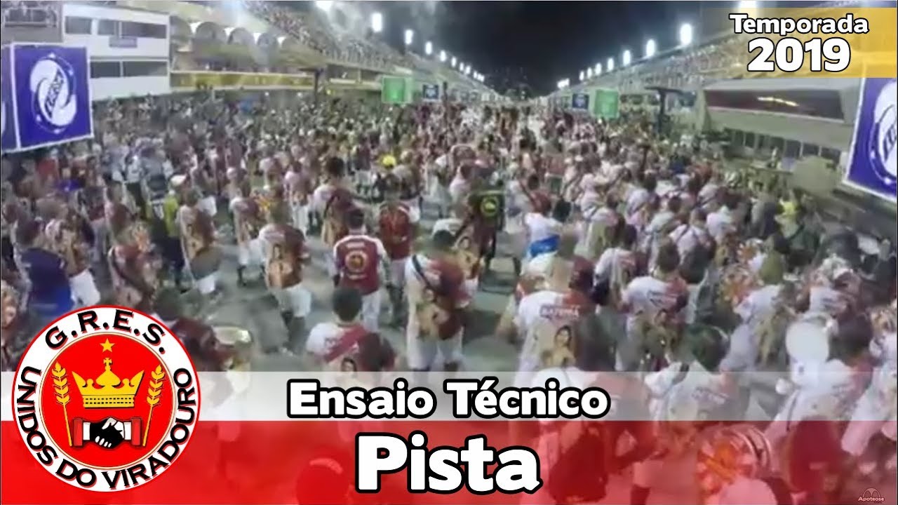Viradouro 2019 - Bateria no ensaio técnico (Pista) - Apoteose ao vivo