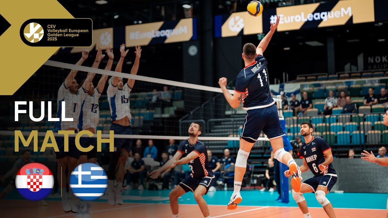 Full Match | Croatia vs. Greece | CEV Volleyball European Golden League 2025 | Men