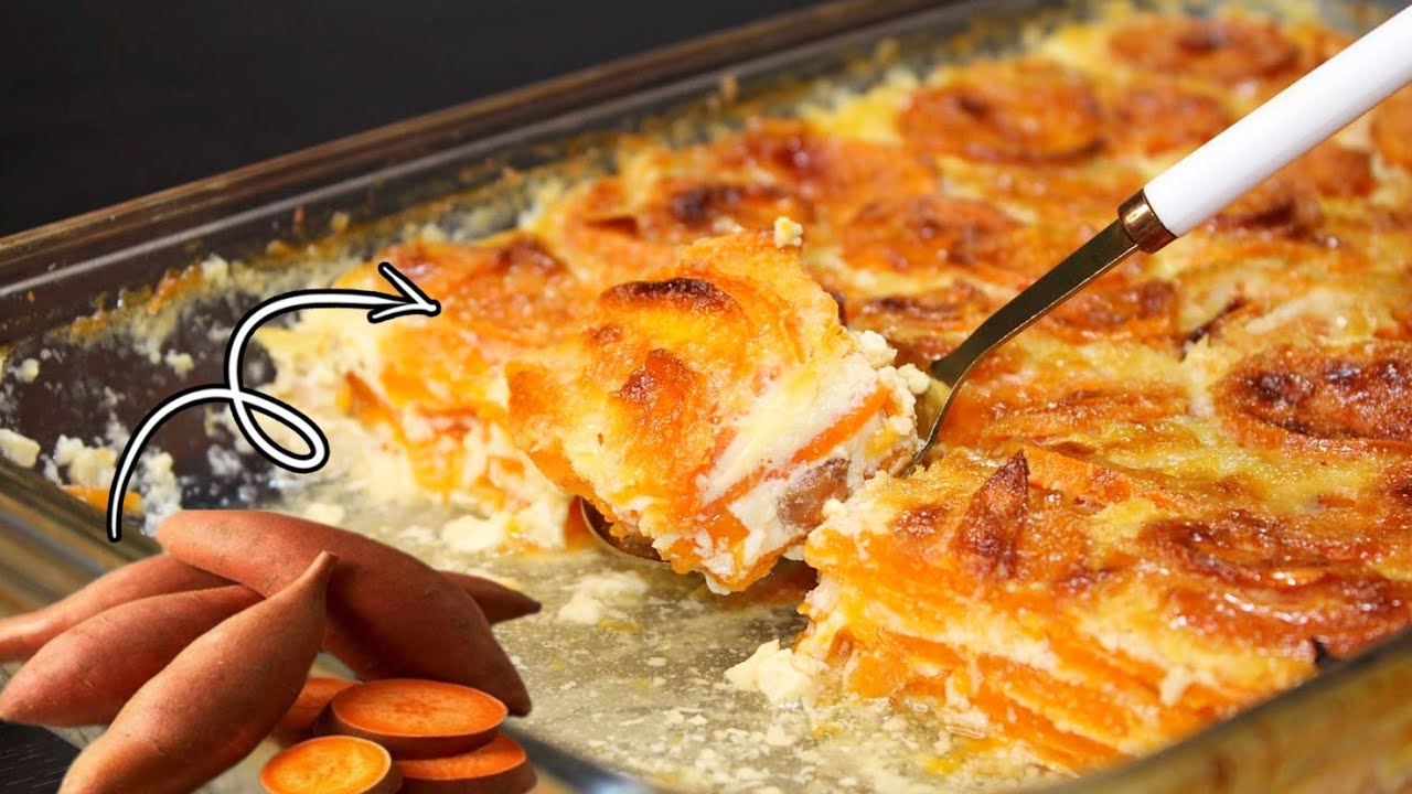 اقوى الحلويات الشتويه صينية البطاطا ف دقائق بدون سلق ولا شوى ولا بشاميل 😉 هتدمنوها 🤤