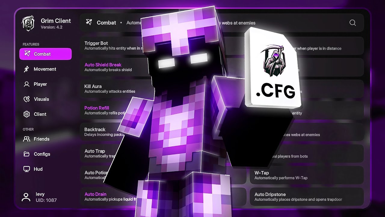 NAJLEPSZY CONFIG GRIM CLIENT 4.2!!!