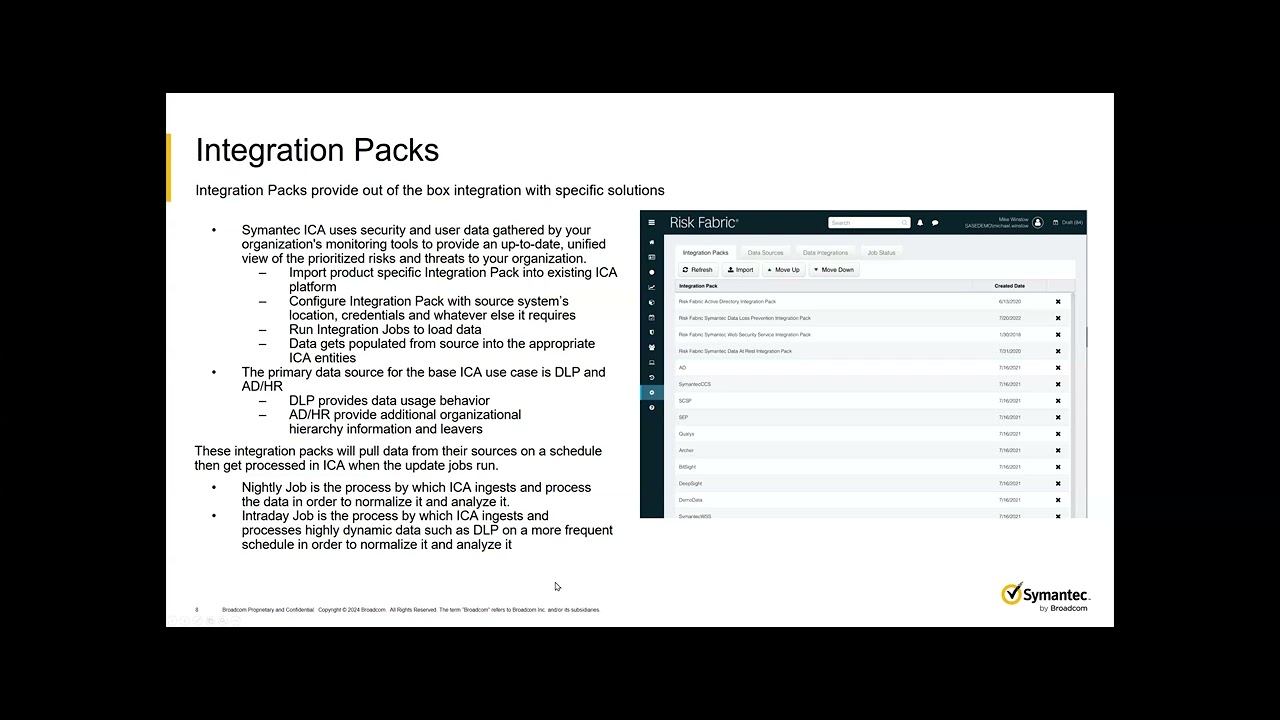 Symantec Information Centric Analytics ICA