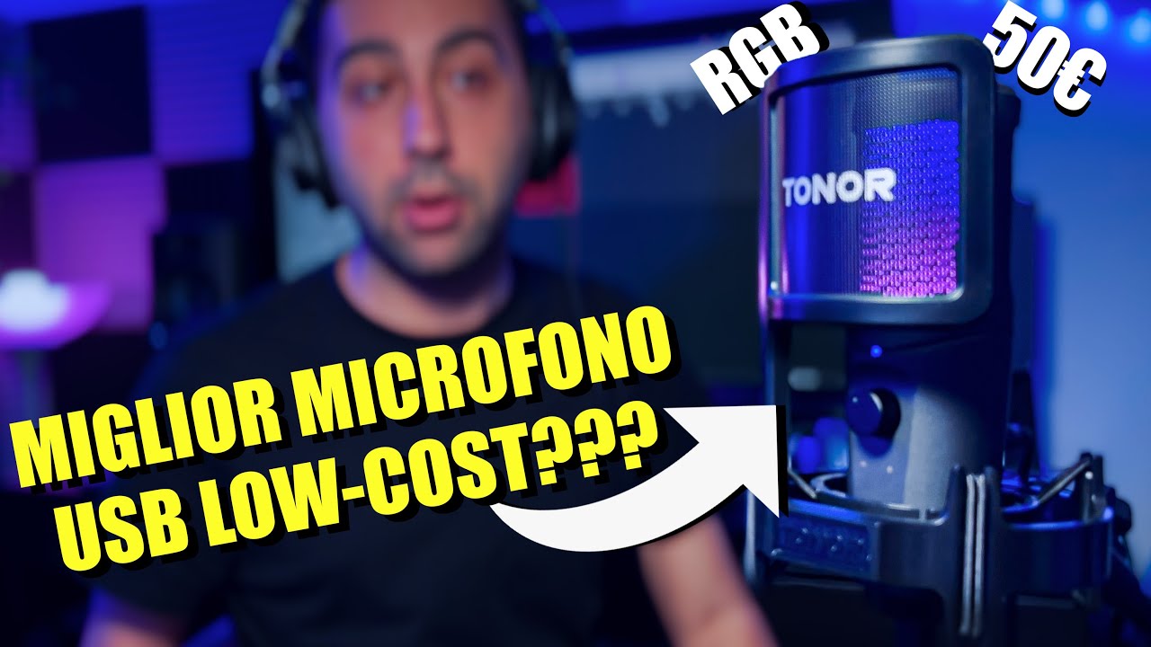 FORSE IL MIGLIOR MICROFONO USB da 50€: Tonor TC40 RGB