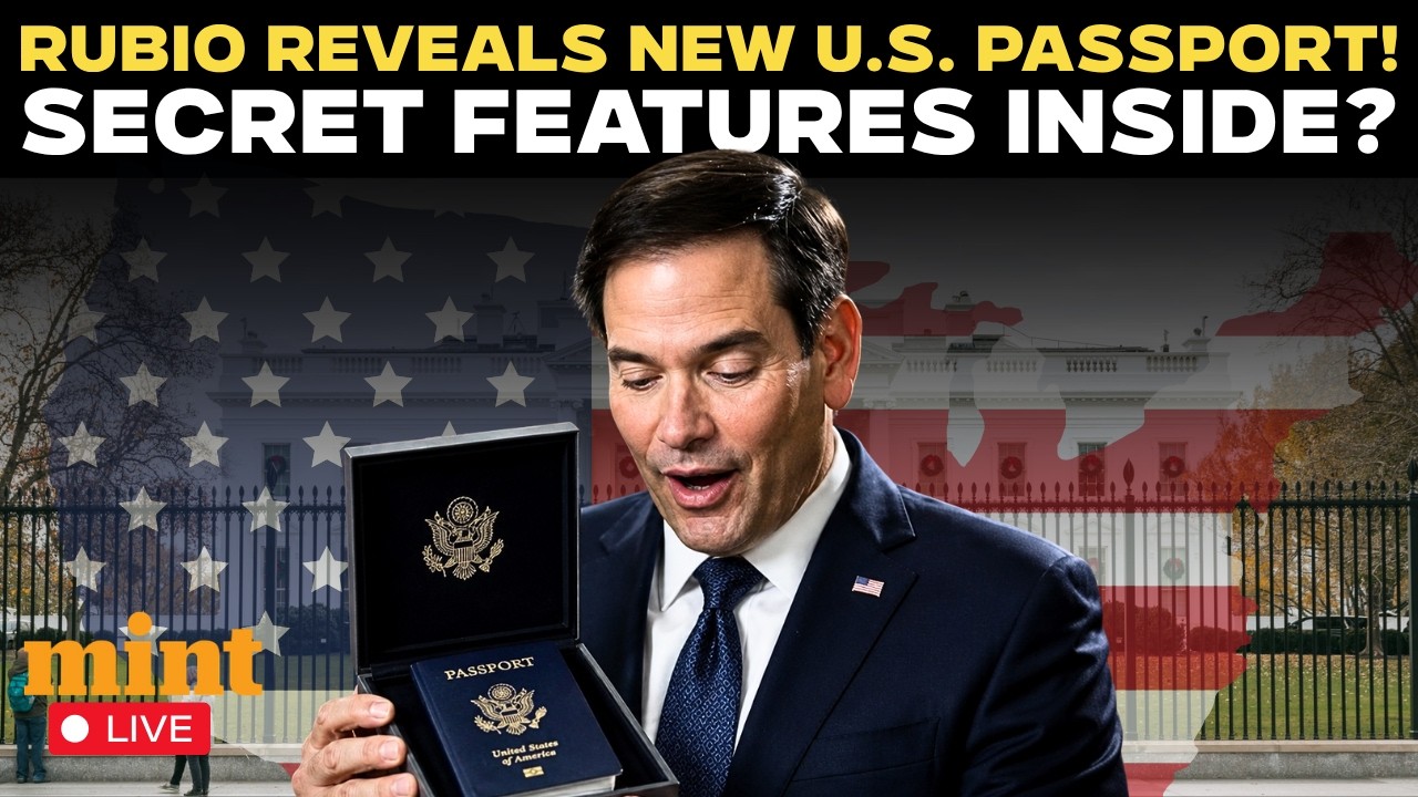Marco Rubio LIVE: Rubio Unveils New U.S. Passport With Stunning Security Features & Luxury Design