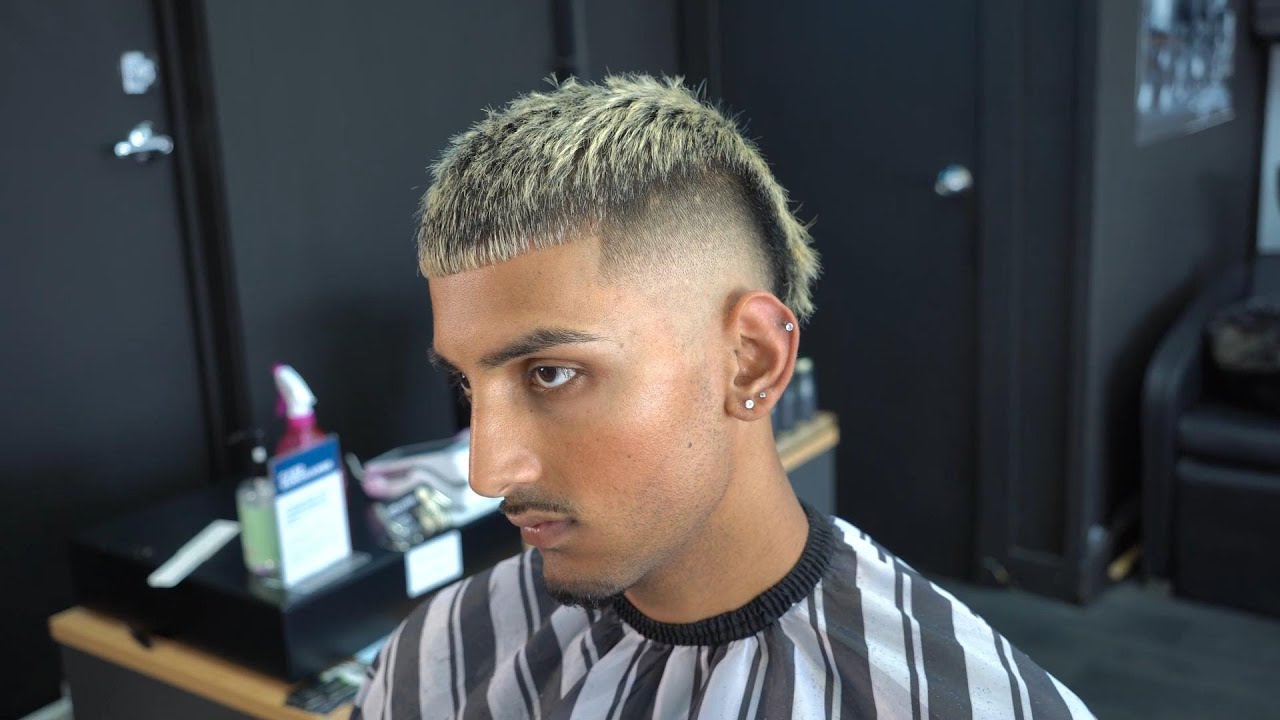 💈Bleach Blonde Textured Burst Fade ❄️ - TRANSFORMATION - 2025🔮