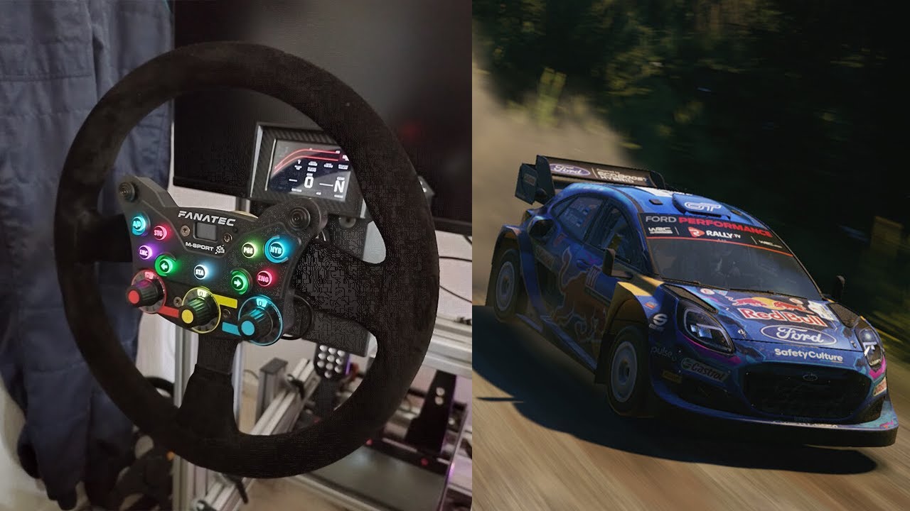 The New Fanatec Podium Monte Carlo Rally Wheel In Action! | EA Sports WRC